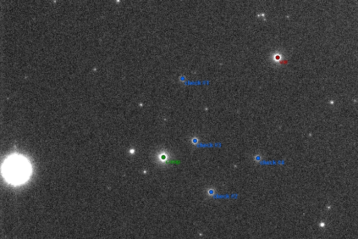 Chart - V0527 And, JD 2458026.33556