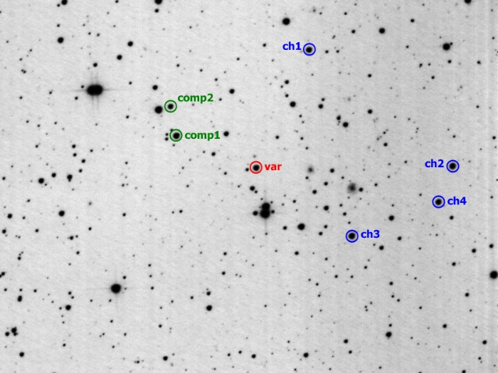 Chart - V1295 Her, JD 2458302.39550