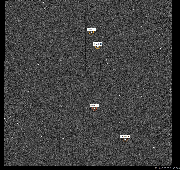 Chart - V0471 Tau, JD 2458371.44056