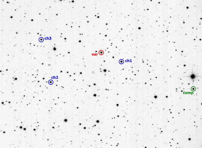 Chart - V0951 Per, JD 2458400.38405