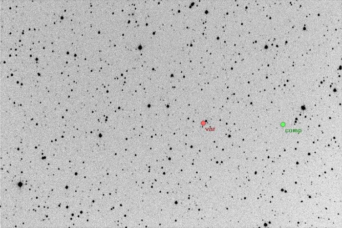 Chart - V0573 Lyr, JD 2454986.35560