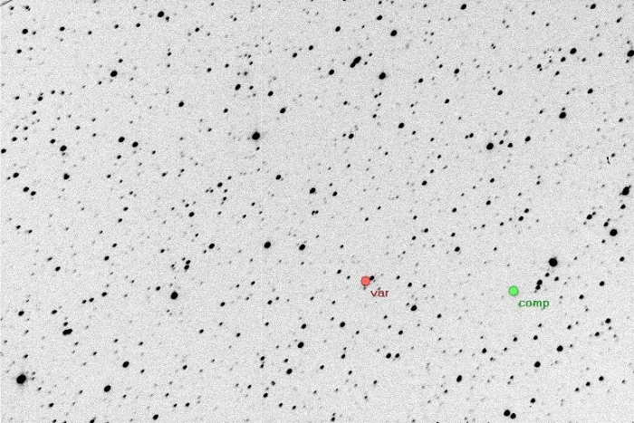 Chart - V0573 Lyr, JD 2454996.35689