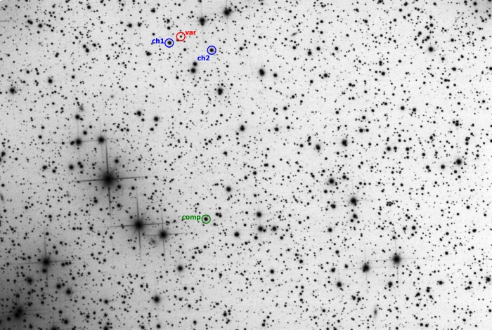 Chart - V1081 Cas, JD 2458438.21640