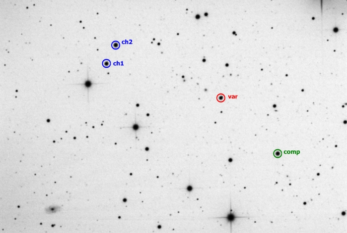 Chart - V0342 UMa, JD 2458542.25201