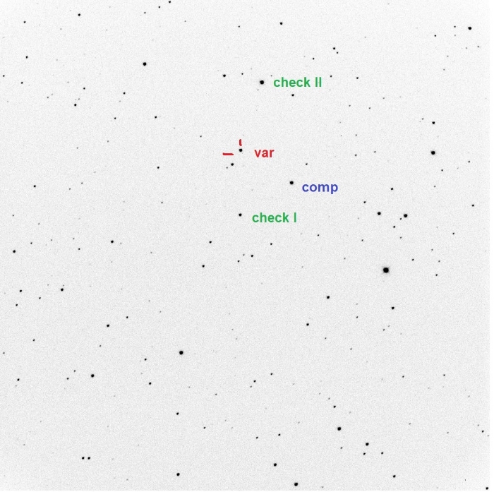 Chart - OT UMa, JD 2458573.27450