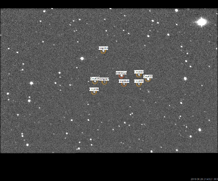 Chart - V1918 Cyg, JD 2458663.37811