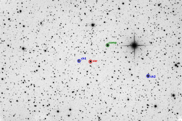 Chart - V0961 Cas, JD 2458770.27681