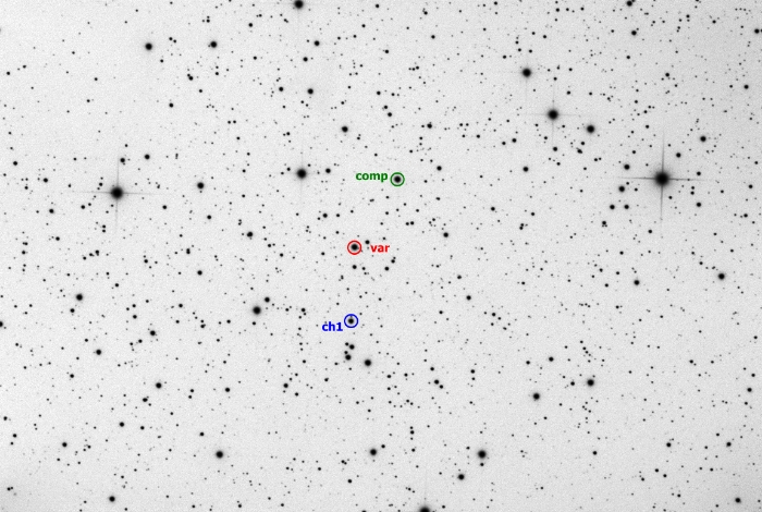 Chart - V0964 Per, JD 2458773.43193