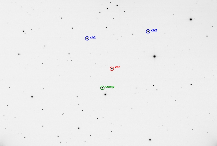 Chart - PZ UMa, JD 2458936.28560