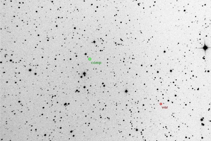 Chart - CzeV189, JD 2455093.26621
