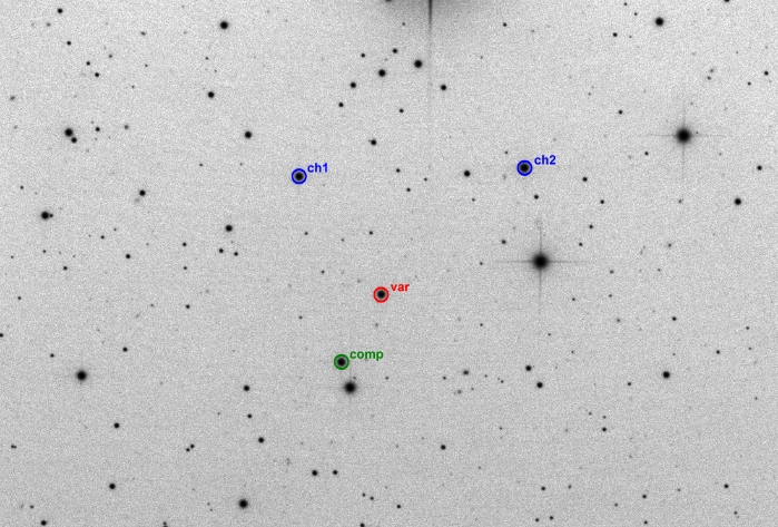Chart - PZ UMa, JD 2459624.24447