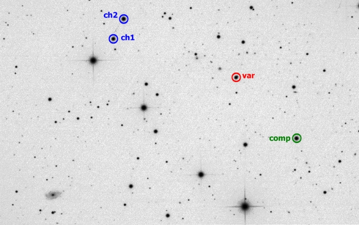 Chart - V0342 UMa, JD 2459660.32205