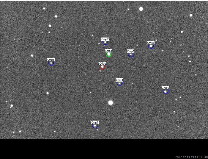 Chart - EQ Tau, JD 2459933.27591
