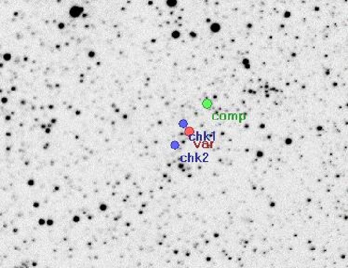Chart - V0781 Tau, JD 2455220.34109