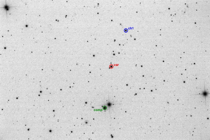 Chart - QQ UMa, JD 2460022.30126