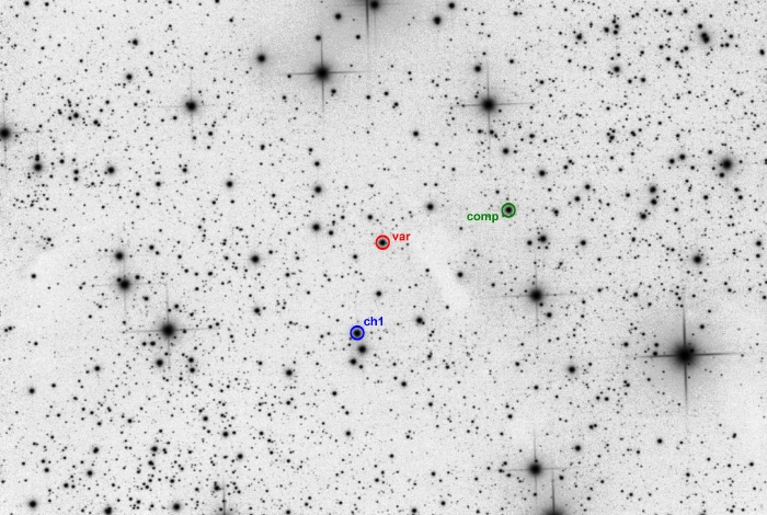 Chart - V1107 Cas, JD 2460193.31342