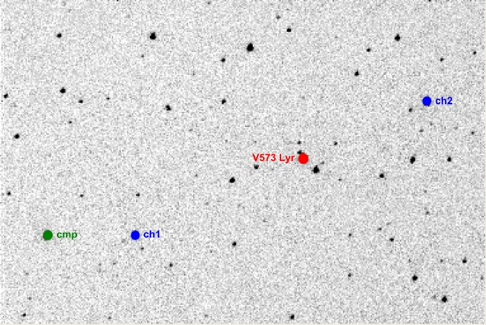 Chart - V0573 Lyr, JD 2455380.34764