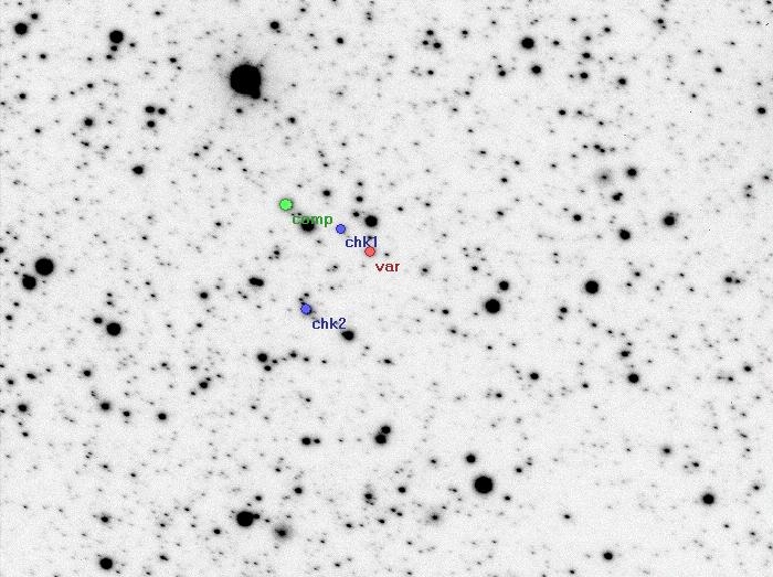Chart - V0651 Cas, JD 2455480.27491