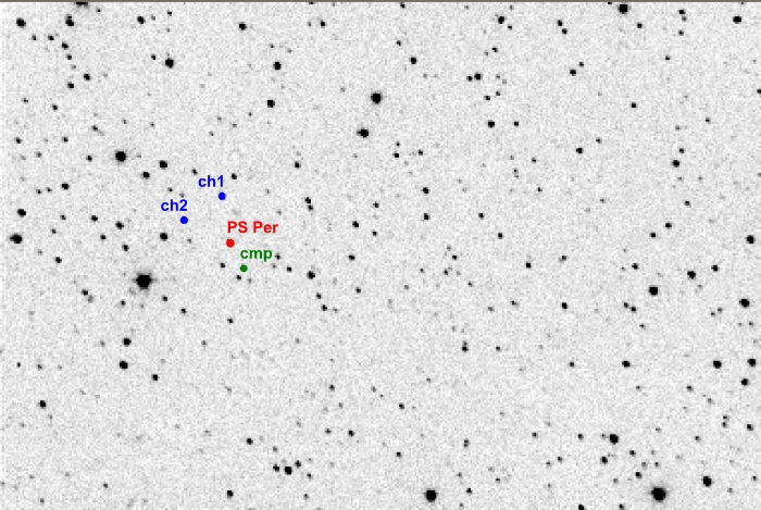 Chart - PS Per, JD 2455499.22794