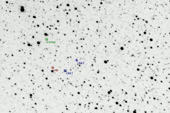 Chart - DK Cyg, JD 2454317.35145