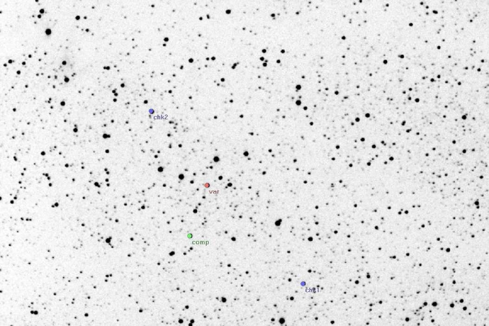 Chart - CW Cep, JD 2454020.22993