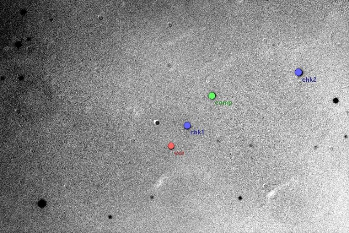 Chart - WW Cnc, JD 2454460.55030