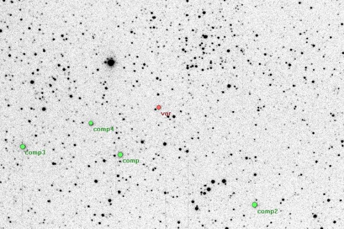 Chart - OX Cas, JD 2454683.48905