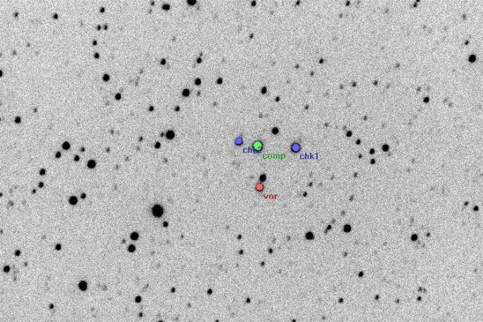 Chart - V2540 Cyg, JD 2455916.16124