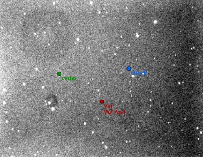 Chart - WZ And, JD 2456558.34642