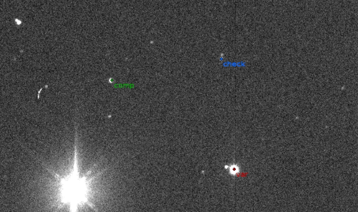 Chart - HX UMa, JD 2456703.30592