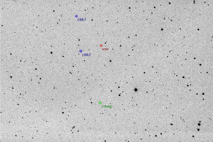 Chart - OT UMa, JD 2456729.28340
