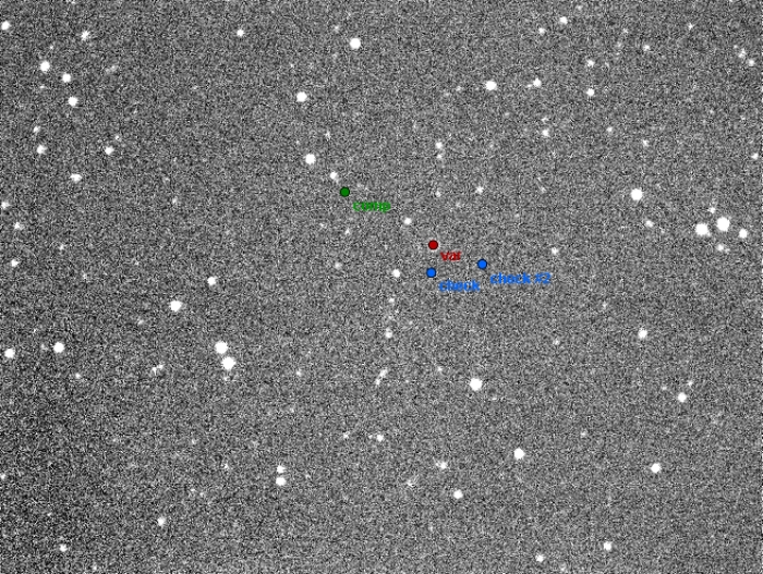 Chart - HS Aur, JD 2456750.35983
