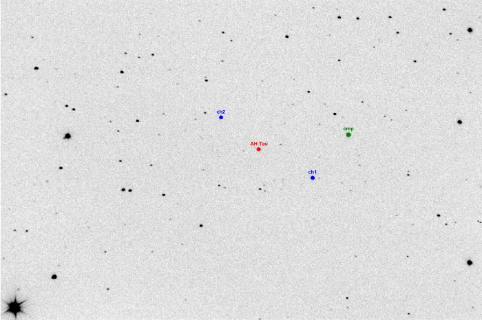 Chart - AH Tau, JD 2456943.43127