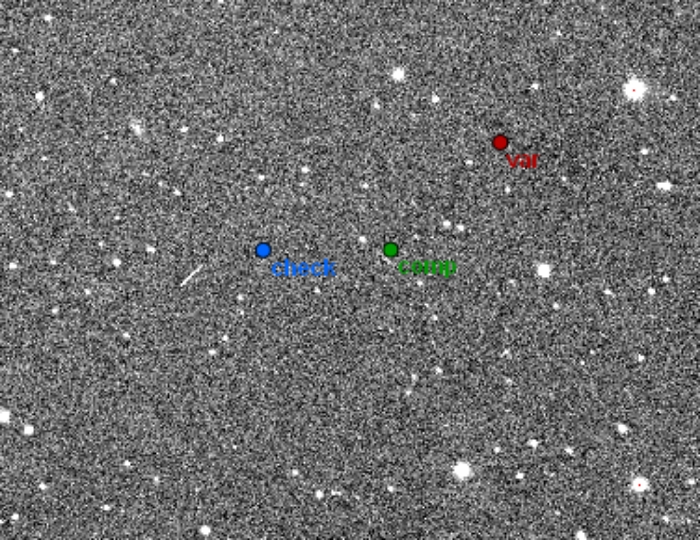 Chart - IU Cnc, JD 2457049.39471