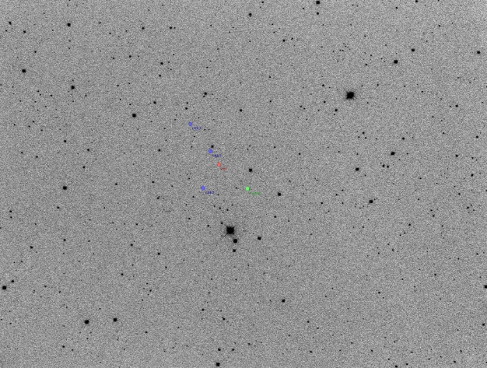 Chart - PZ UMa, JD 2457067.27534