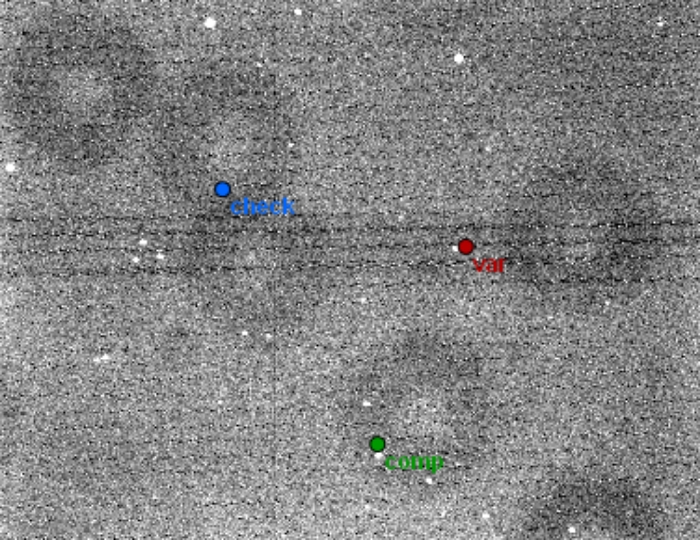 Chart - KM UMa, JD 2457101.29502