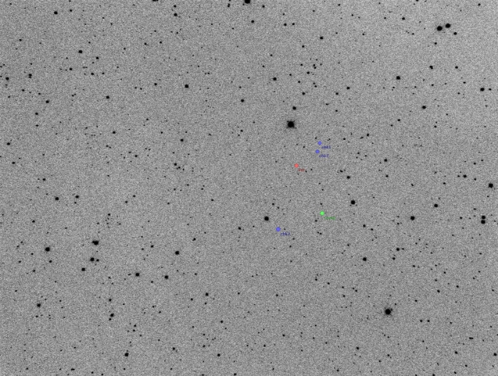 Chart - V0338 Dra, JD 2457207.34098