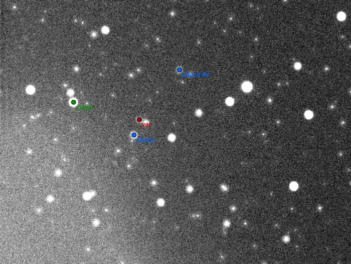 Chart - V0801 And, JD 2457253.30864