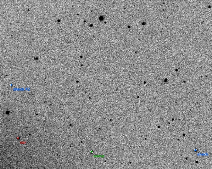 Chart - V0349 Dra, JD 2457257.32101