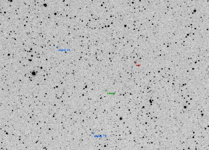 Chart - V0375 Cas, JD 2457665.43281