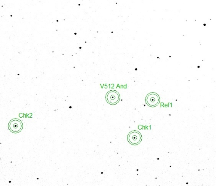 Chart - V0512 And, JD 2457369.26500