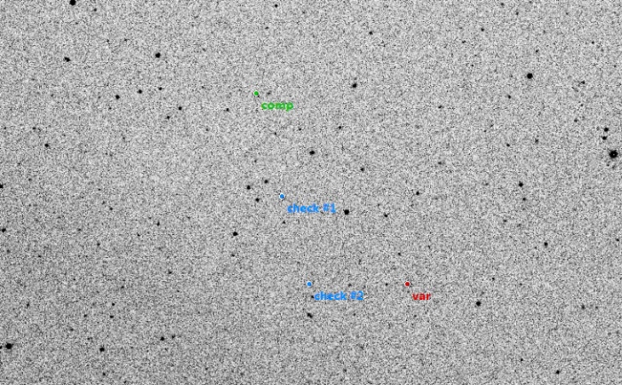 Chart - V0736 Cep, JD 2457722.18433