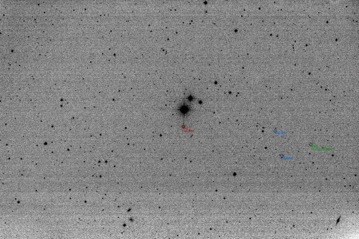 Chart - HX UMa, JD 2457780.50247