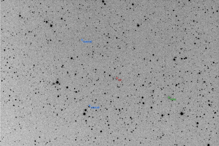 Chart - V0952 Cas, JD 2457995.28737