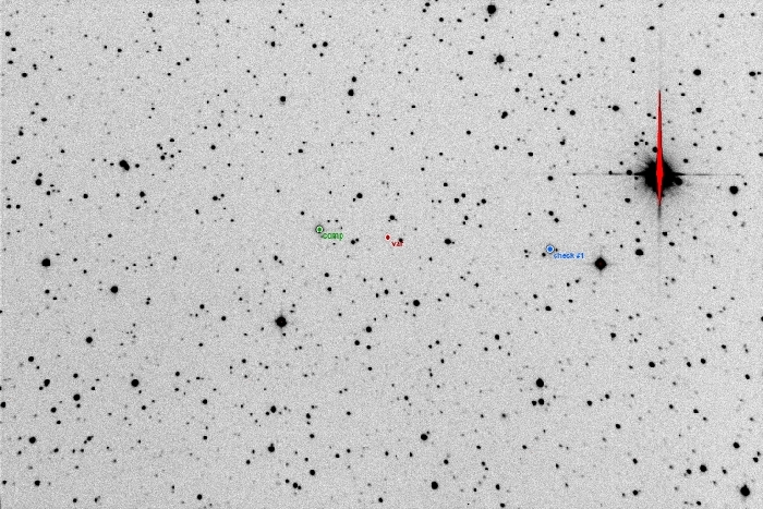 Chart - V0361 Lyr, JD 2458006.30830