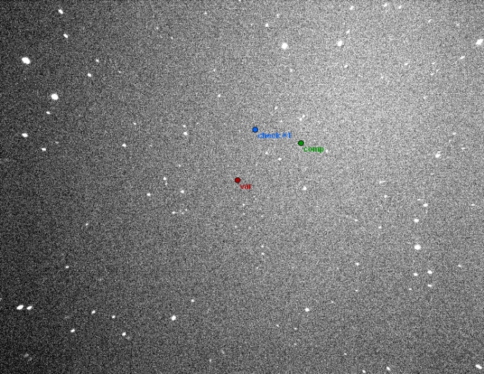 Chart - DL CVn, JD 2458112.64090