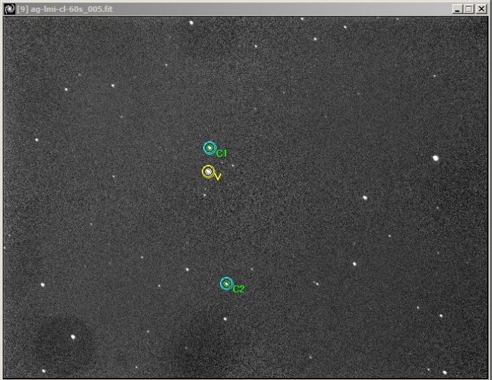 Chart - AG LMi, JD 2457407.24898