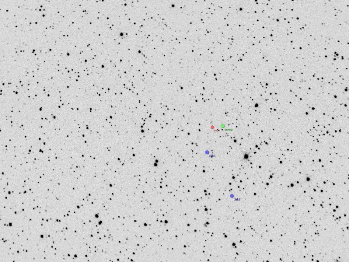 Chart - ET CMi, JD 2455628.30421