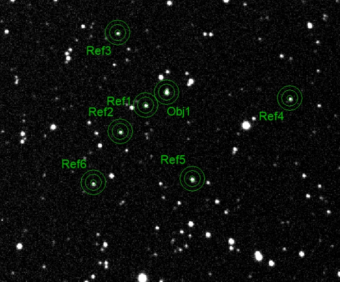 Chart - V0534 Dra, JD 2458244.35253