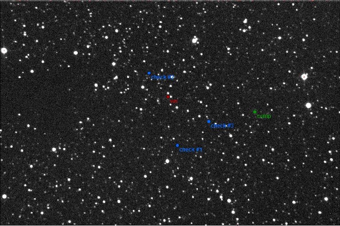 Chart - V1305 Cyg, JD 2458350.29532